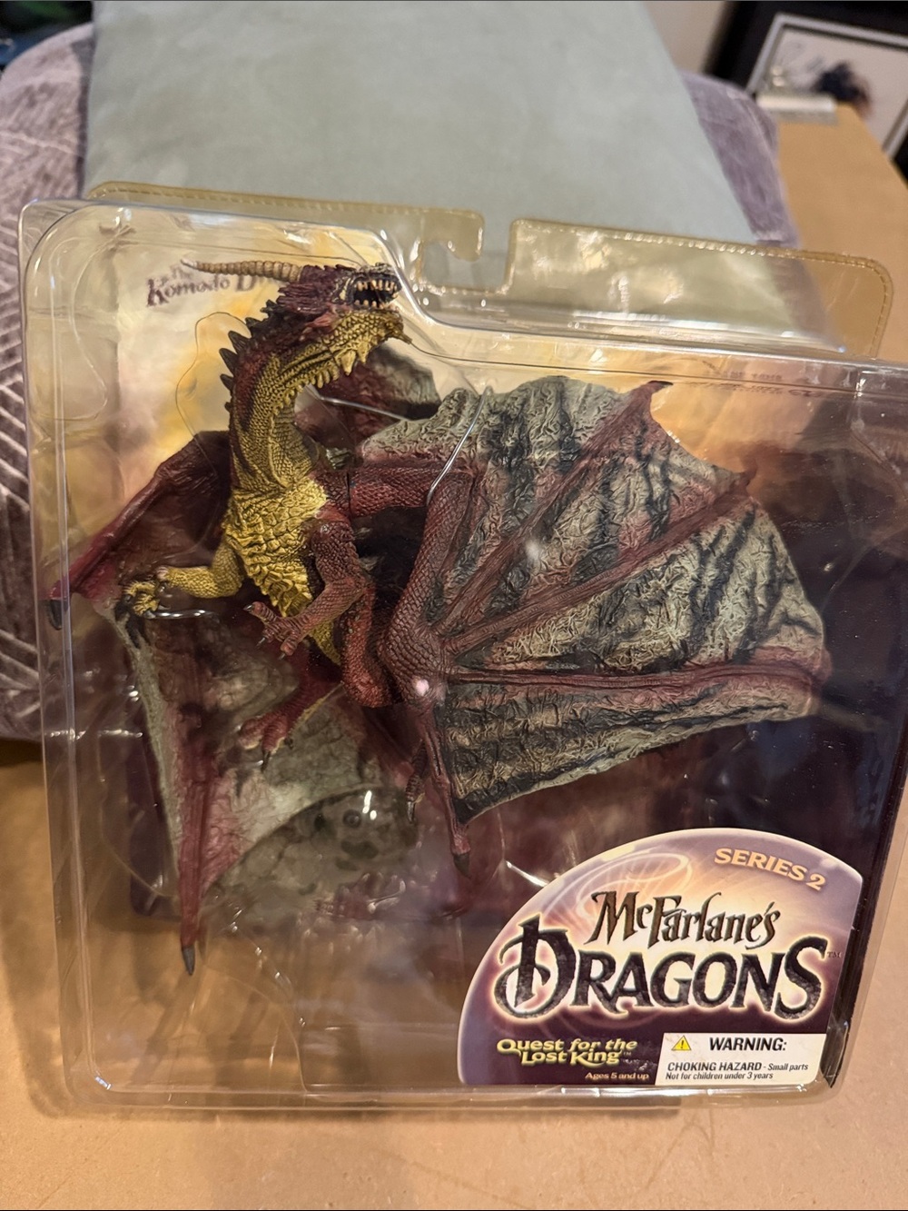 McFarlane’s Series 2 Red & Gold Komodo Dragon Figurine